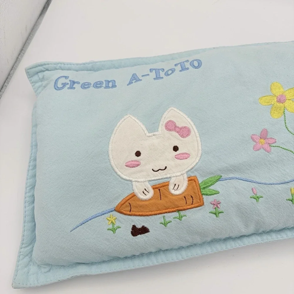 Green A Toto Organic Kids Baby Nursery Buckwheat Pillow - Japanesesize 15x8‎
